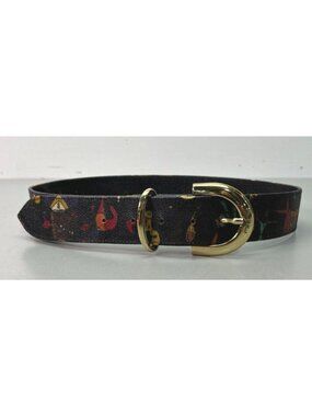 Vintage PIERO GUIDI Women's Magic Circus Leather Belt Made in ITALY Size Small